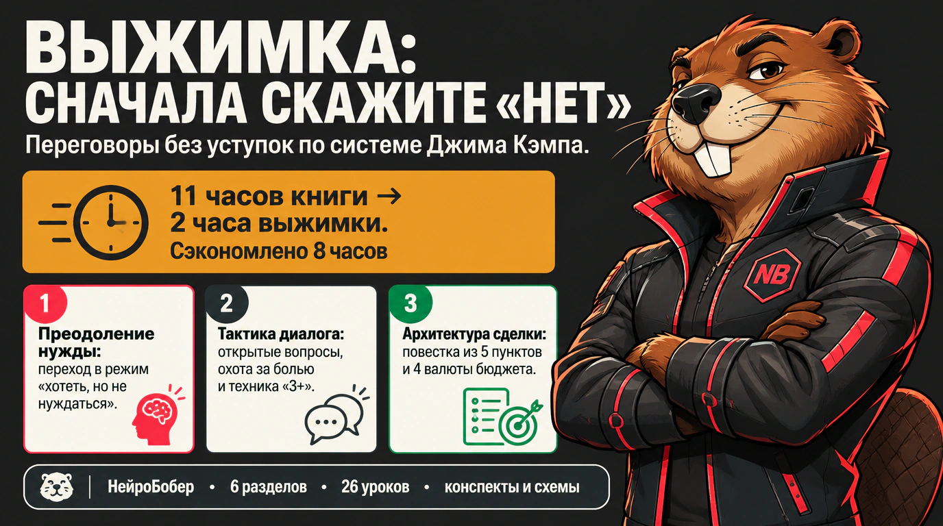 Изображение 2 к курсу «Сначала скажите «нет». Секреты профессиональных переговорщиков»