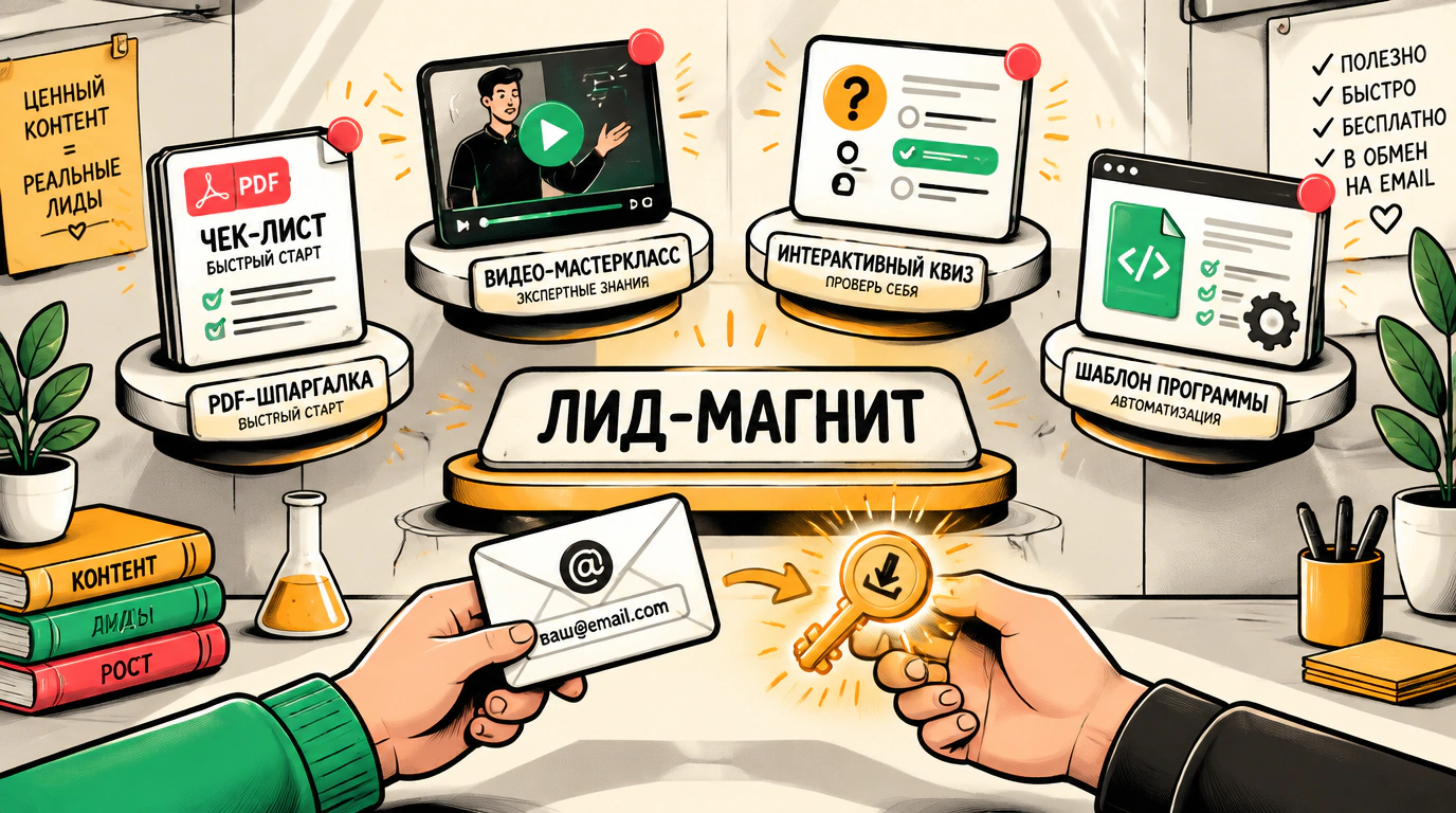Лид-магниты: разновидности, форматы и создание