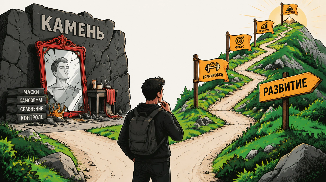 Камень или развитие: две базовые установки человека