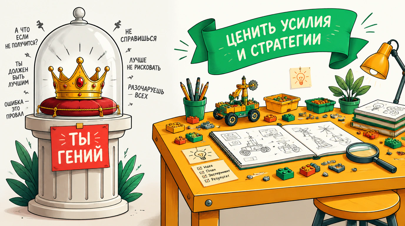 Воспитание и обучение: парадокс похвалы и развитие потенциала