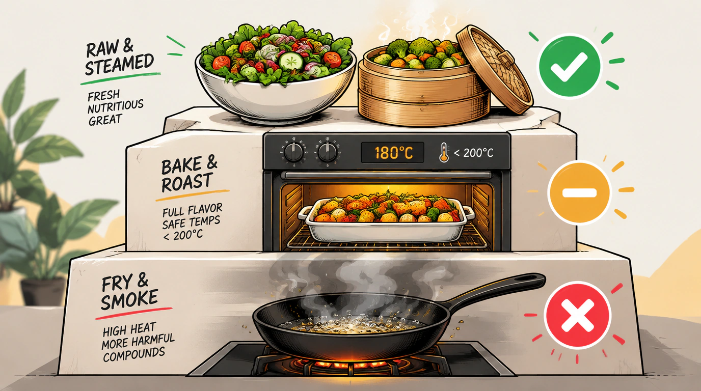 Рейтинг кулинарной обработки: как сохранить пользу продуктов