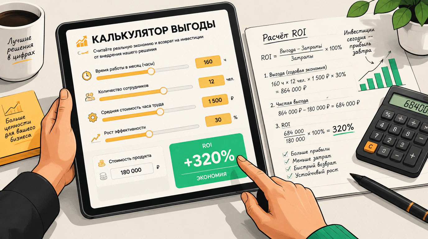Калькулятор ценности и оцифровка выгоды
