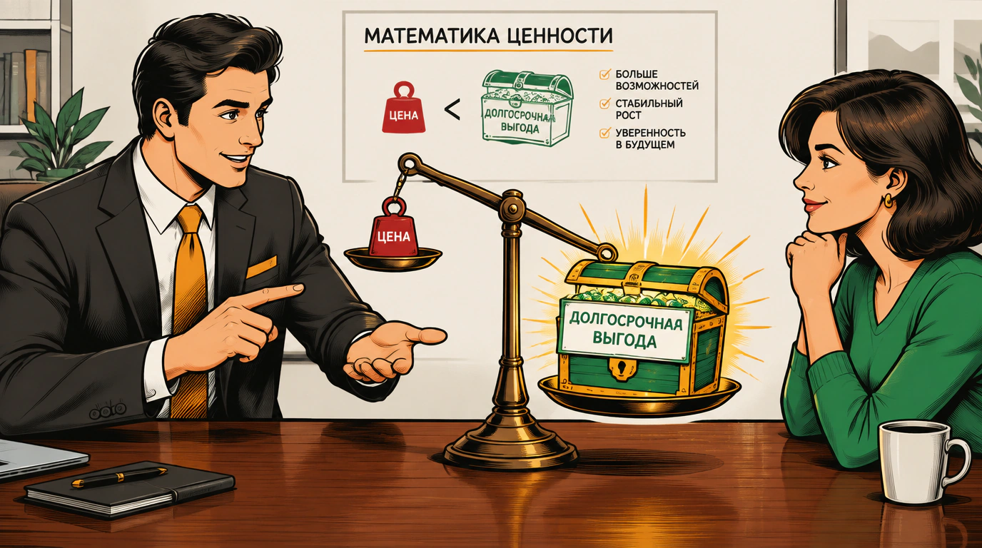Преодоление возражения «дорого»: инвестиции против мгновенных затрат