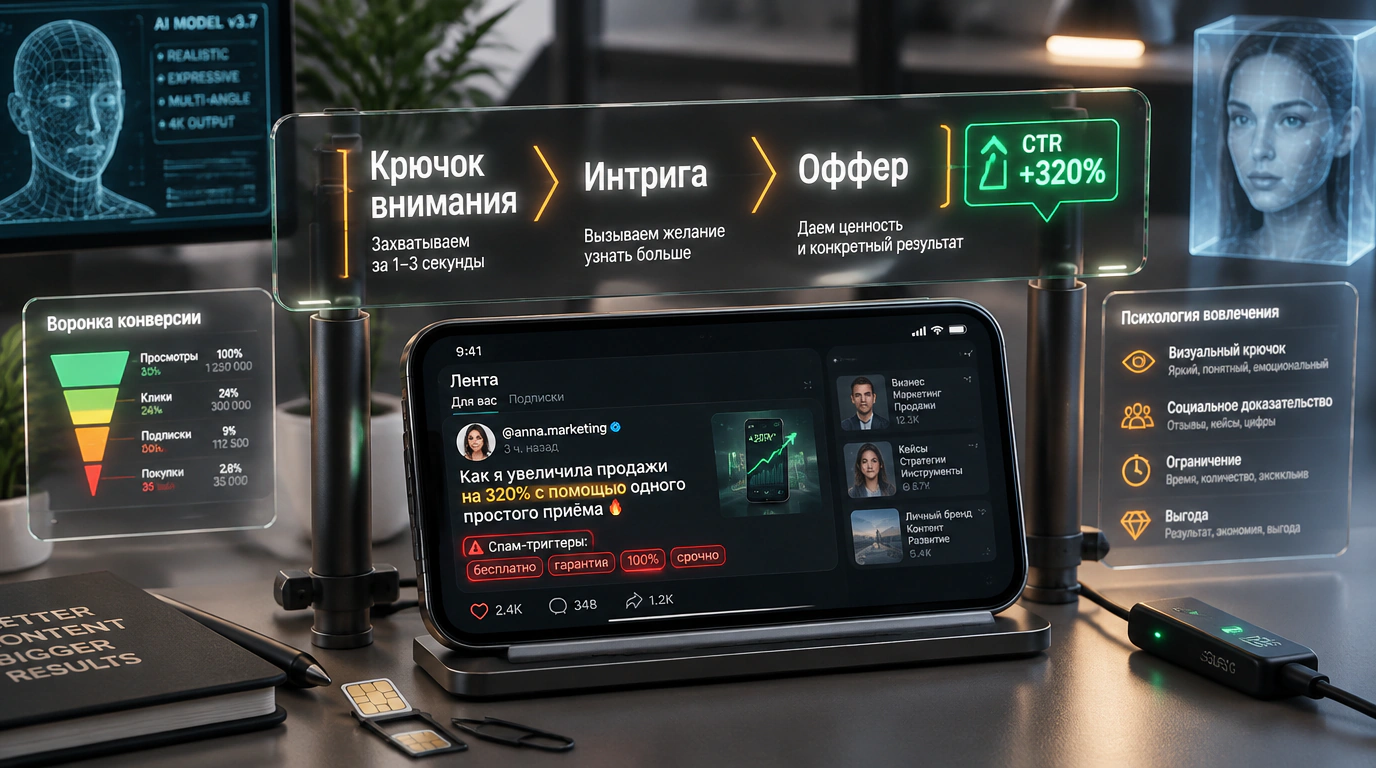 Архитектура цепляющего заголовка и механика кликбейта