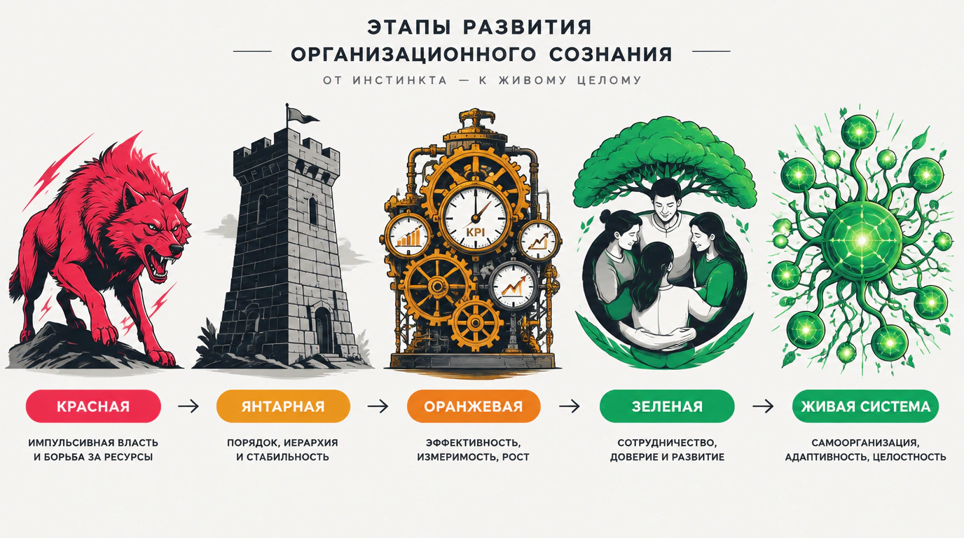 Цветовая шкала развития организаций