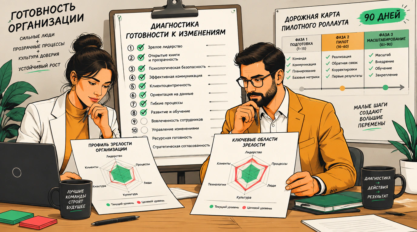 Чек-лист готовности к бирюзовой трансформации