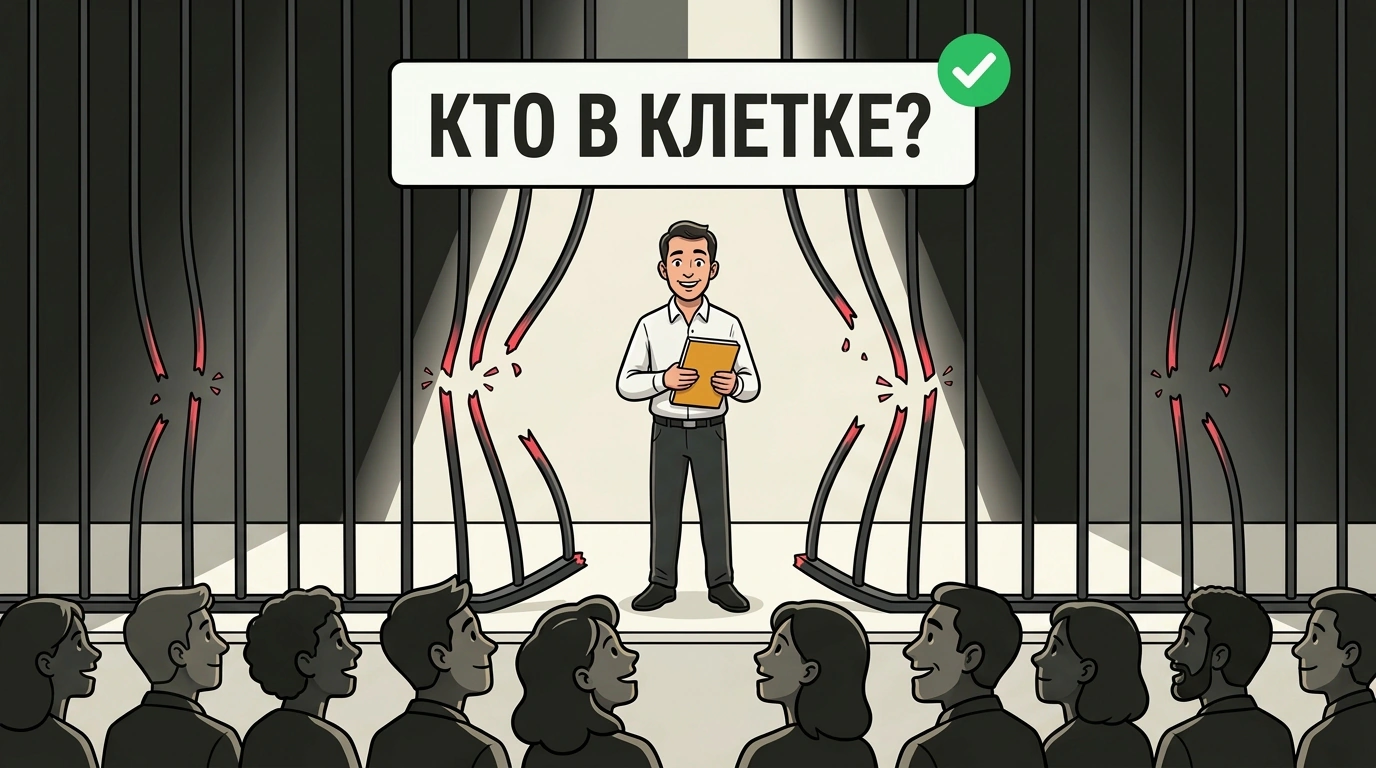 Ментальная установка Кто в клетке и фокус на успехе