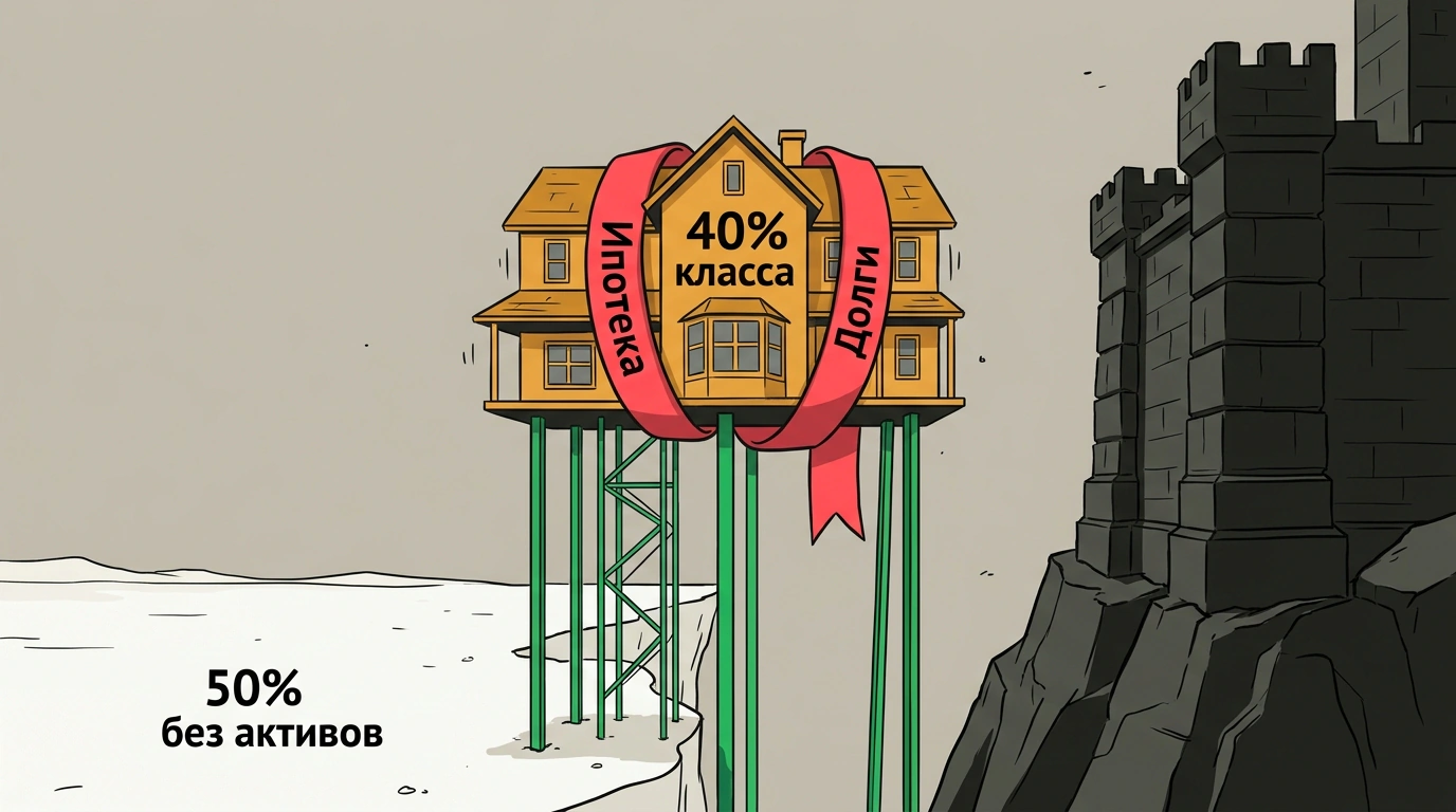 Рождение и хрупкость имущественного среднего класса