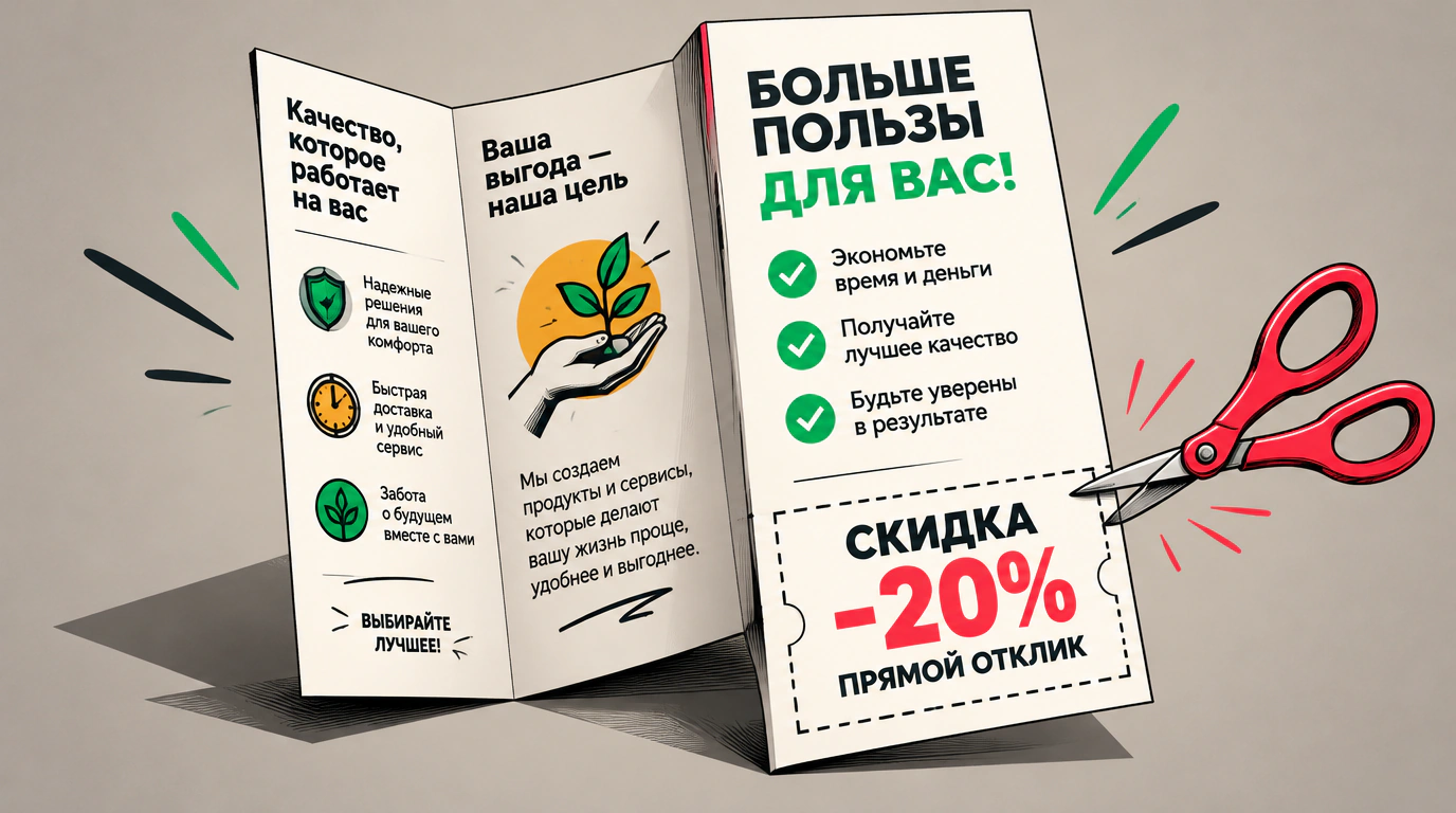 Продающая полиграфия и печатные материалы прямого отклика