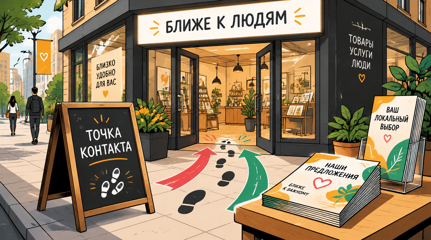 Офлайн-носители, полиграфия и локальные точки контакта