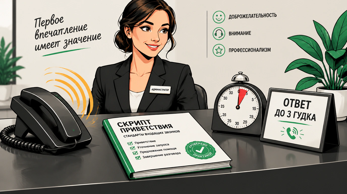 Стандарты первого впечатления: обработка звонков и визитов