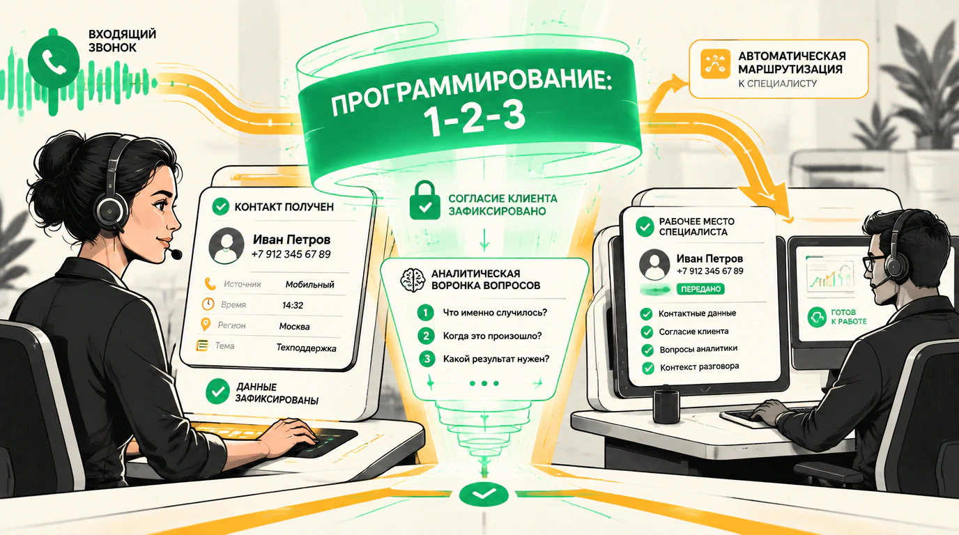 Входящие звонки: регламент, программирование и разведка