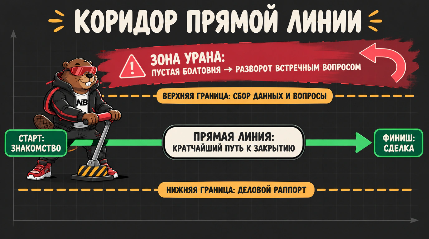 Инфографика коридора прямой линии, границ контроля и возврата из зоны Урана