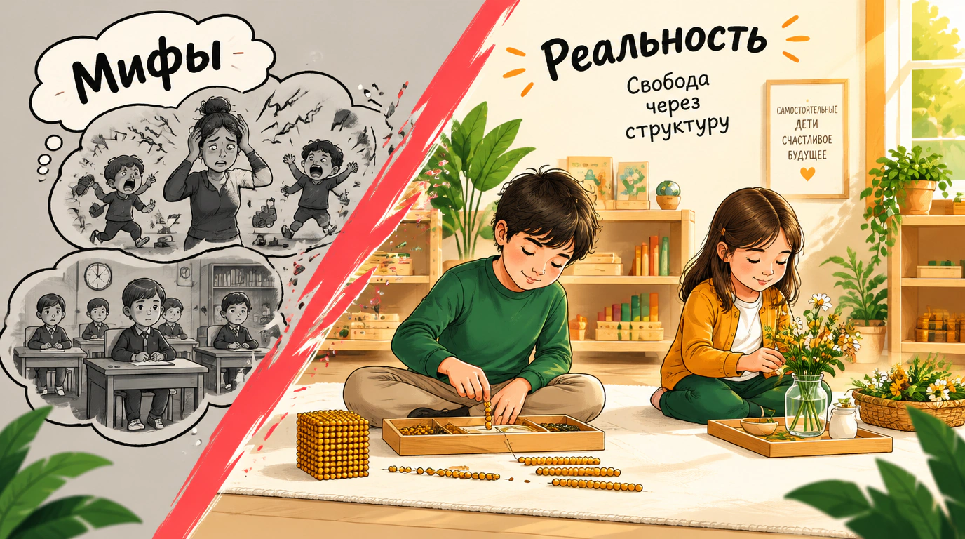 Разбор одиннадцати мифов о методике Монтессори