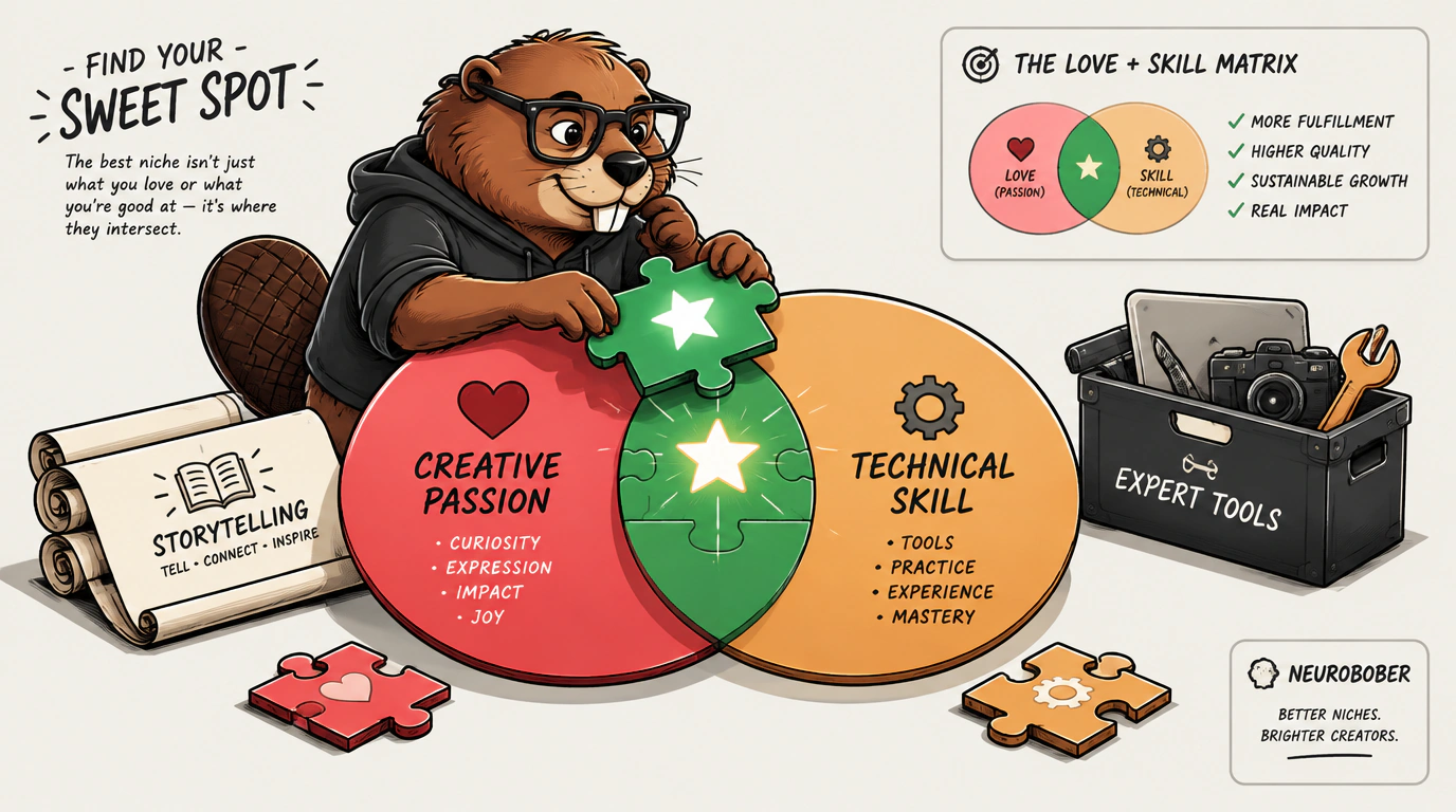 Выбор ниши и сегментов контента по матрице Love и Skill