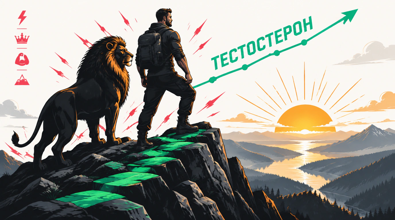 Гормональный Level Up — тестостерон, стресс и долгосрочный мужской путь