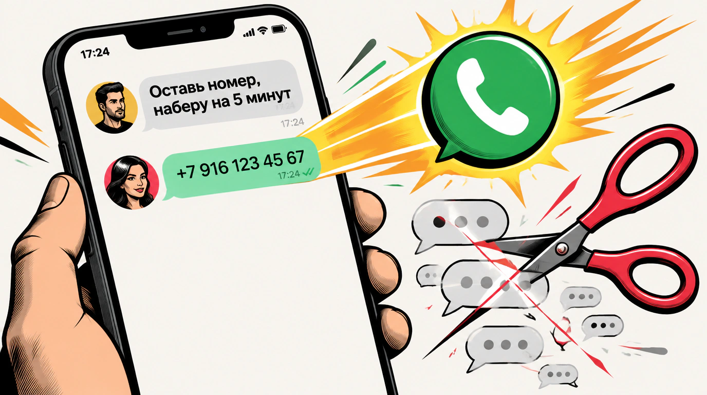 Первичная переписка: перевод из чата в телефонный созвон без зависания