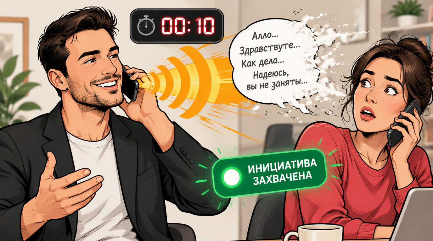 Первые десять секунд созвона: нестандартное приветствие и захват инициативы
