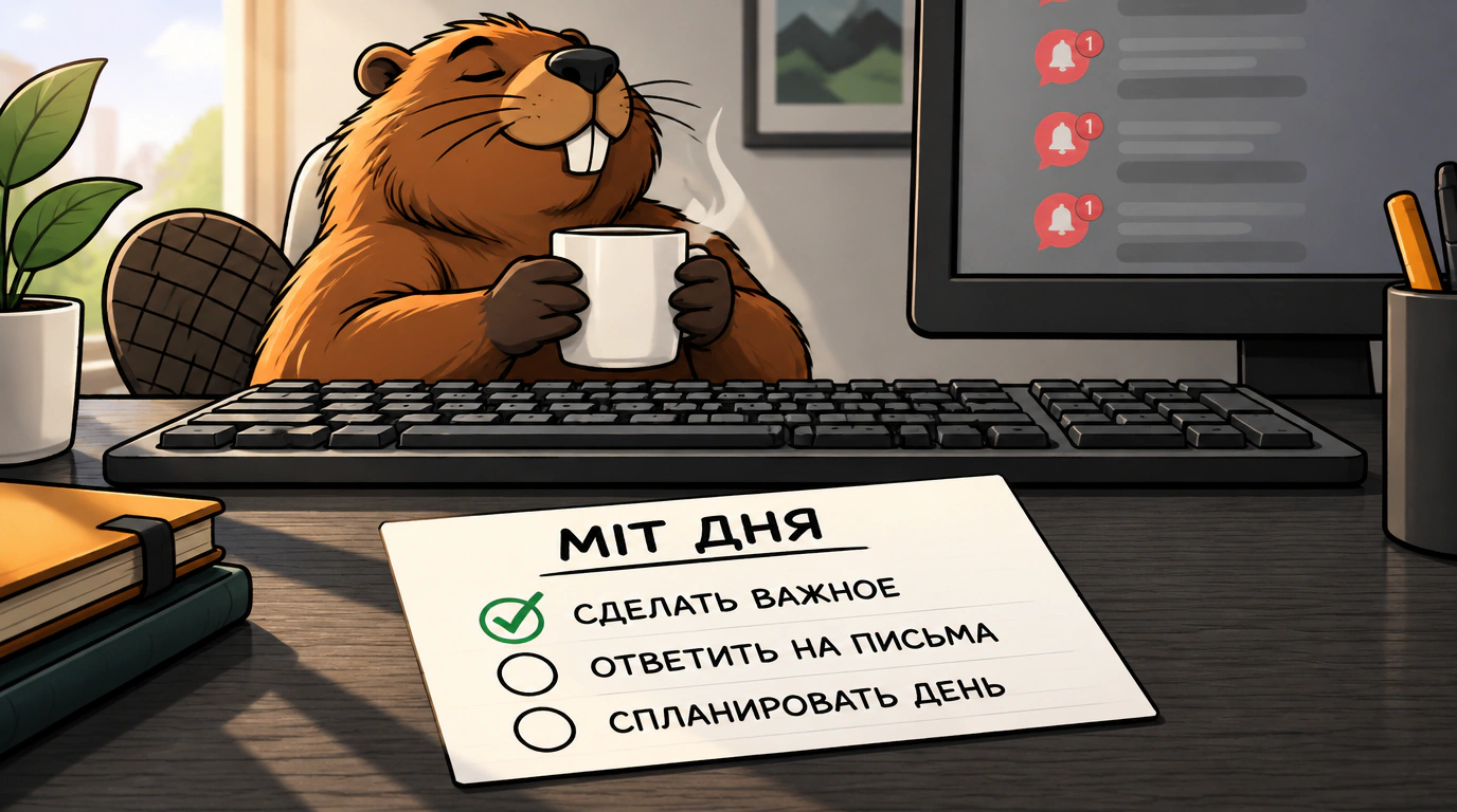 Список самого значимого на день и утренний фокус