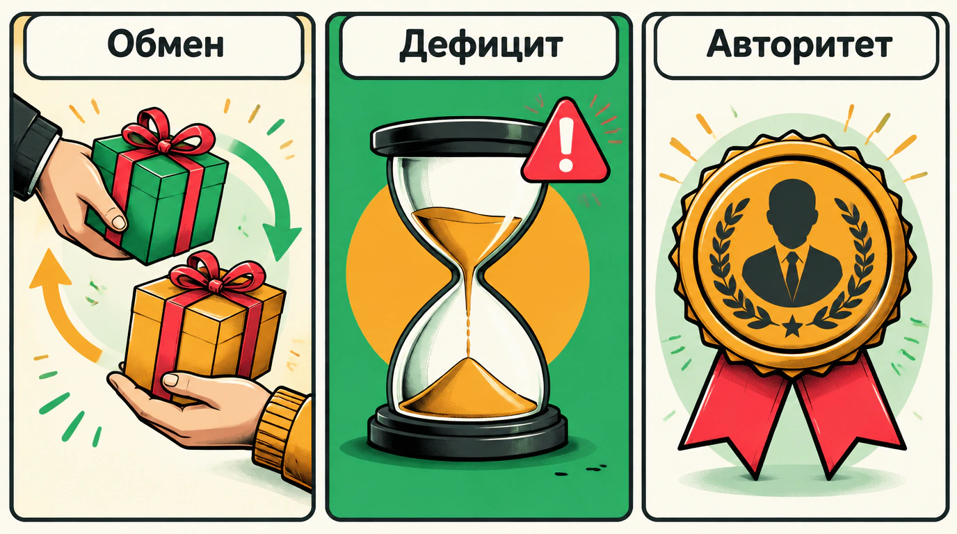 Базовые рычаги влияния — обмен, дефицит и авторитет