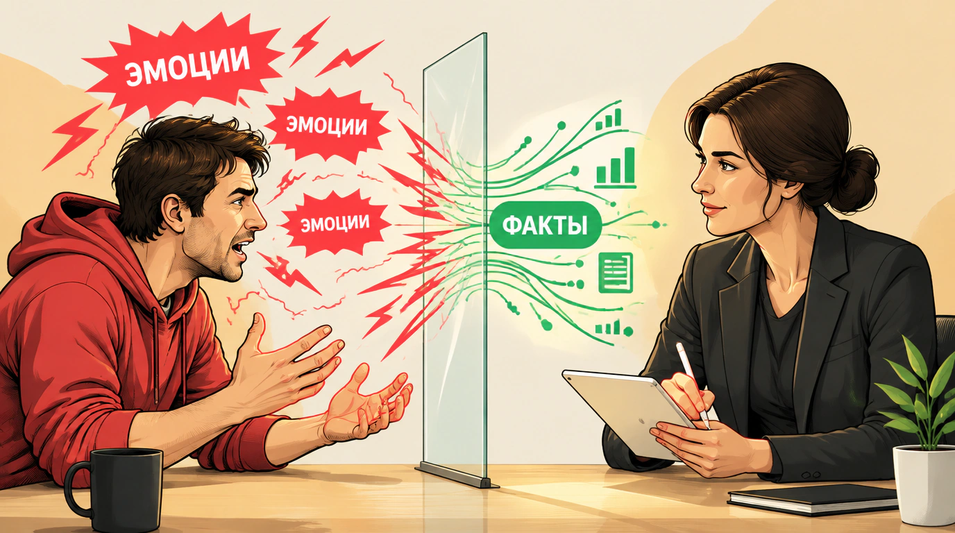Отделение людей от проблемы: психология и эмоции