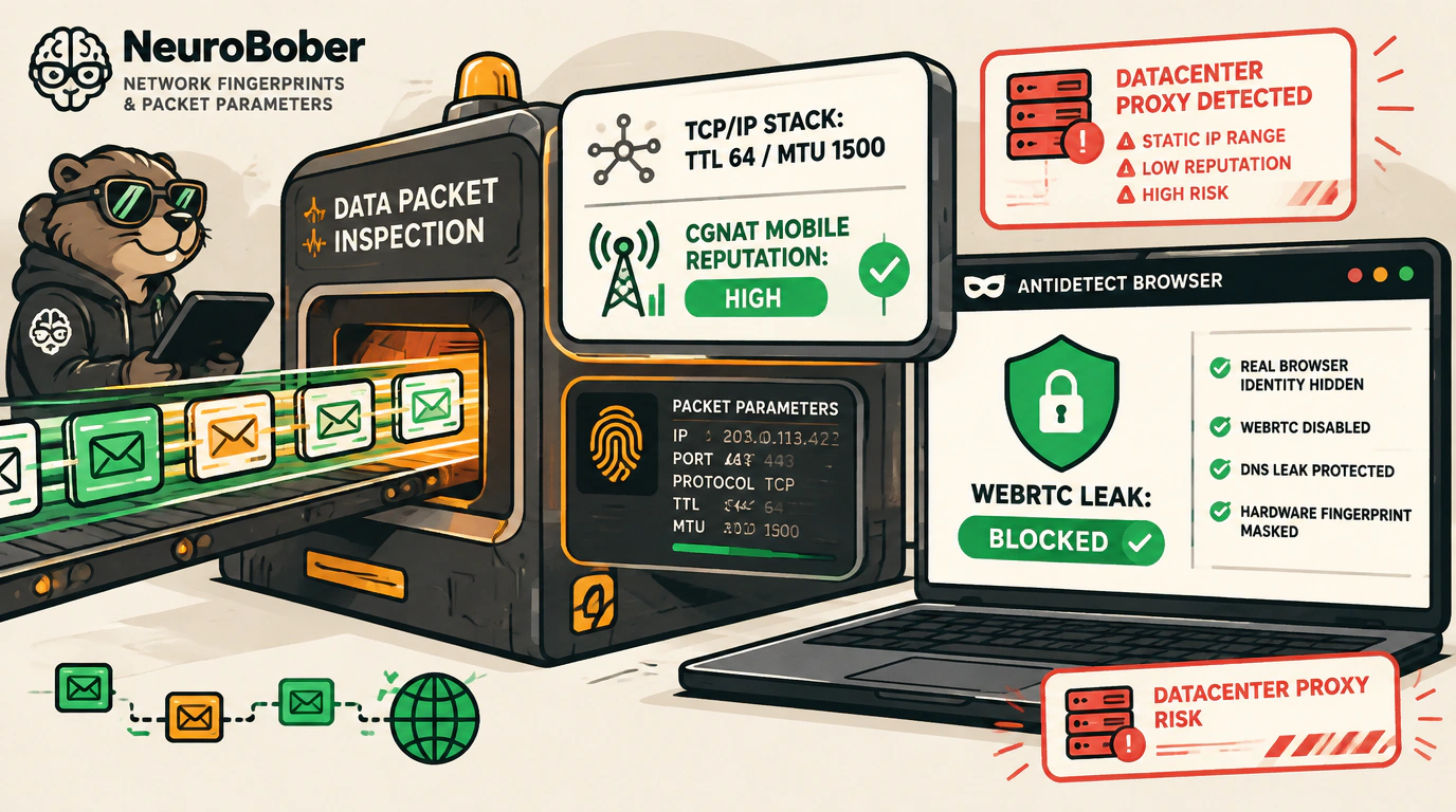 Сетевой отпечаток, стек TCP-IP и маскировка утечек