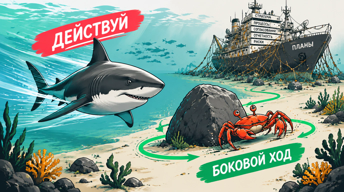 Иллюзии планирования: от правила акулы к принципу краба