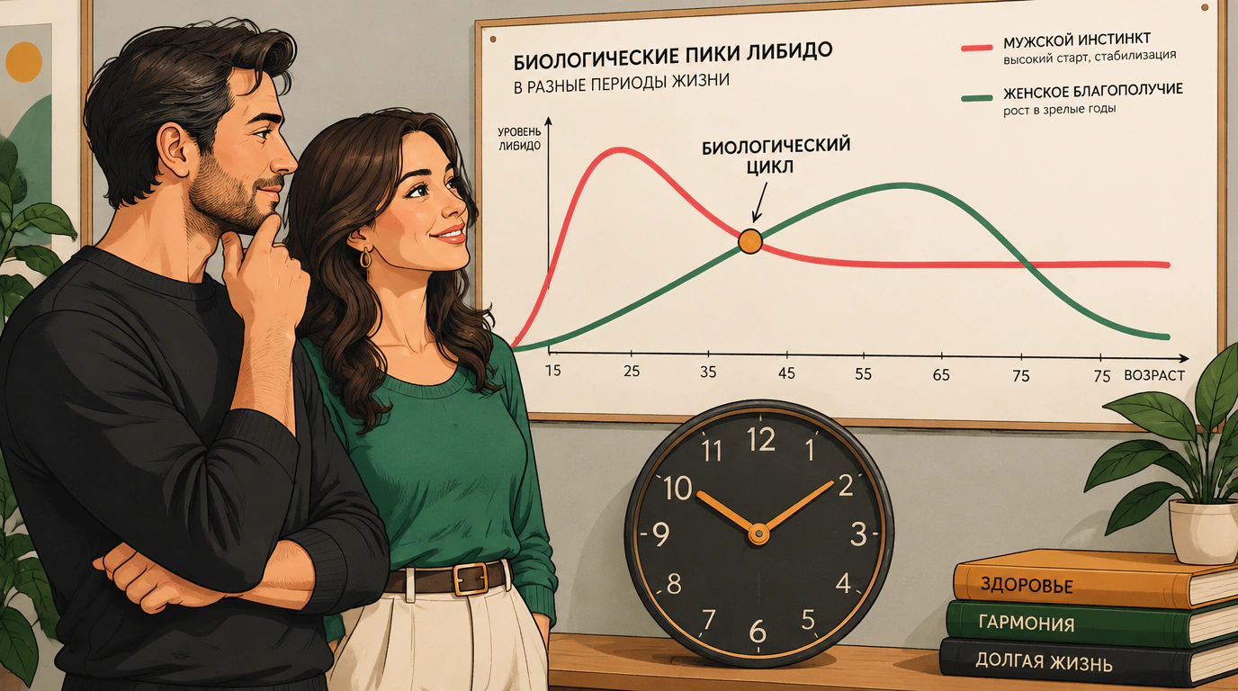 Несовпадение либидо и возрастные пики