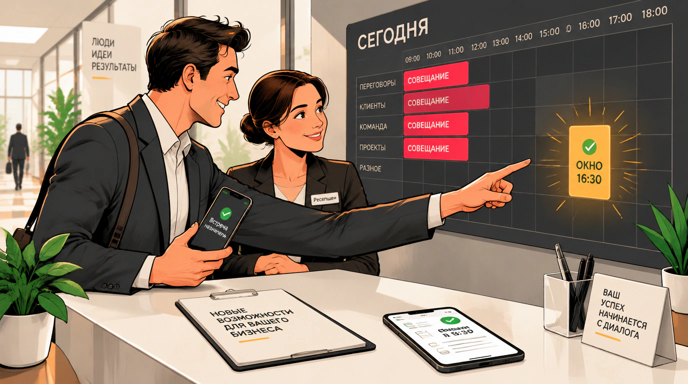 Отработка барьеров «ЛПР занят» и «Его нет на месте»