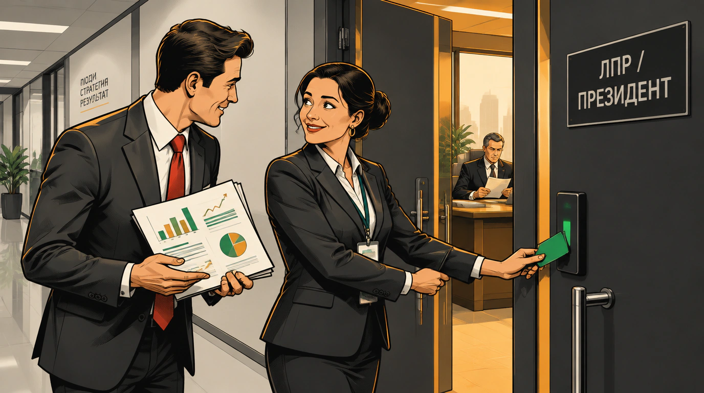 Выявление реальных ЛПР и нейтрализация блокаторов