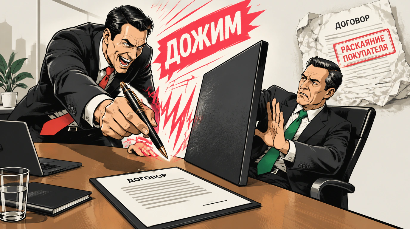 Ловушки классического дожима: почему агрессивное закрытие убивает сделку