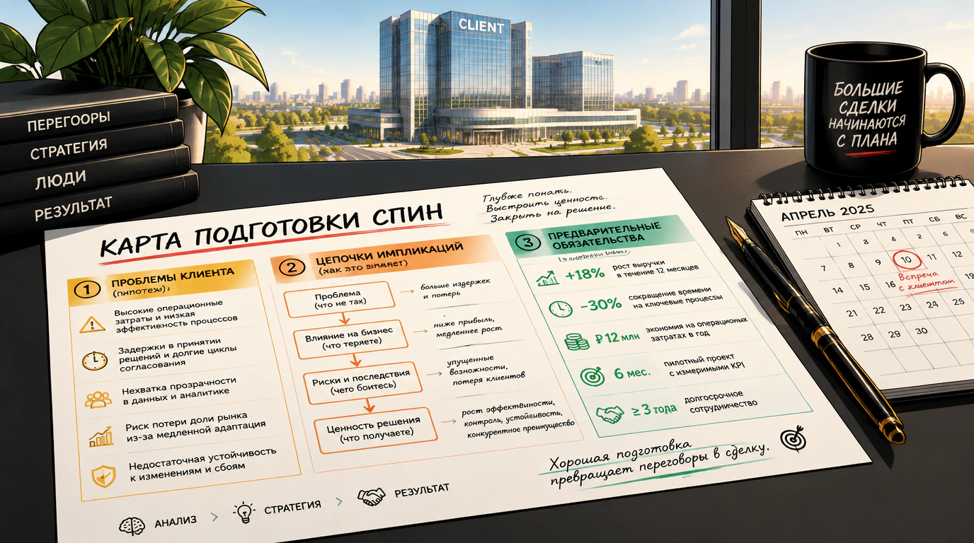 План подготовки к встрече по технологии СПИН