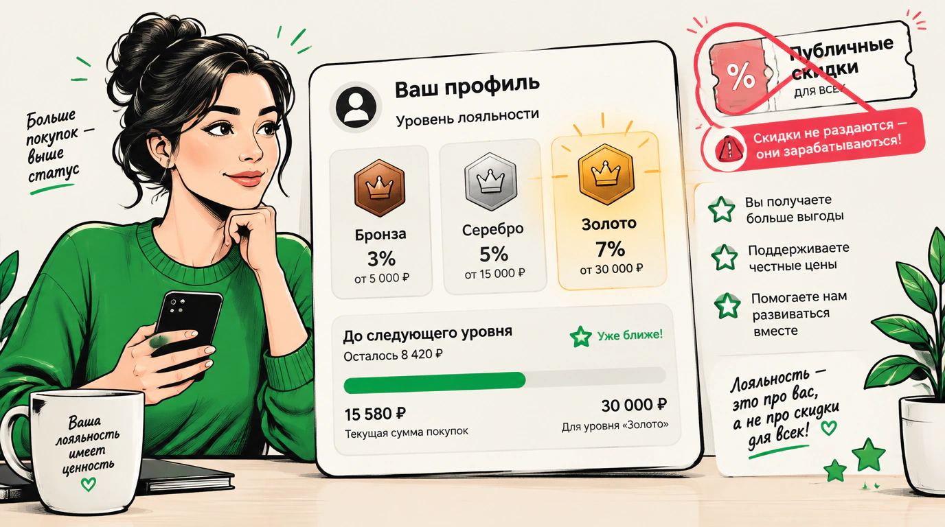 Управляемые скидки и накопительные программы лояльности