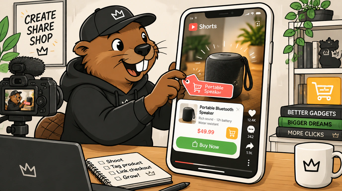Товарная монетизация и YouTube Shopping: продажи через теги в Shorts