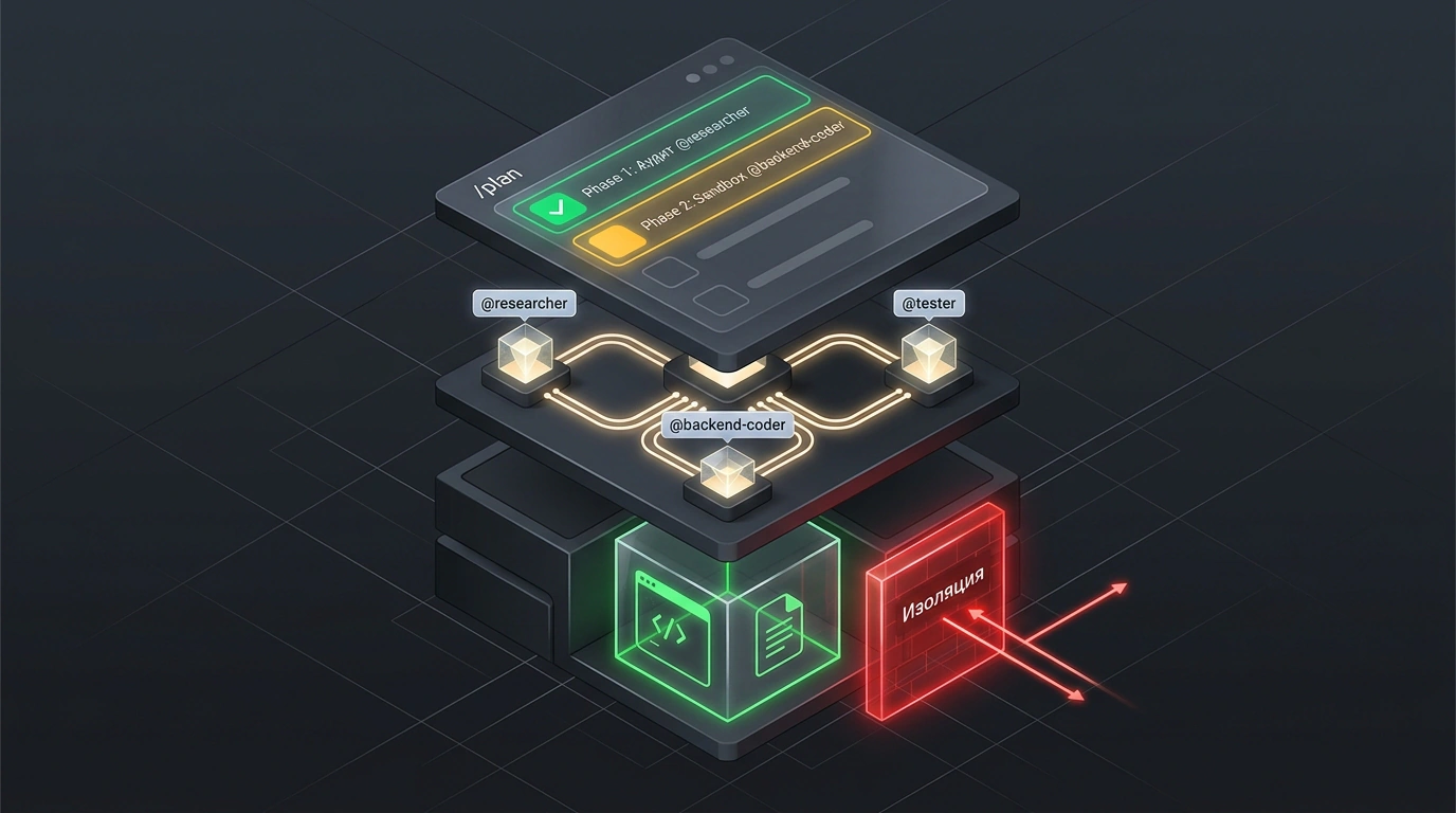 Агентная операционная система Google Antigravity 2.0 с интерактивным планом задач, изолированной песочницей и адресацией субагентов.