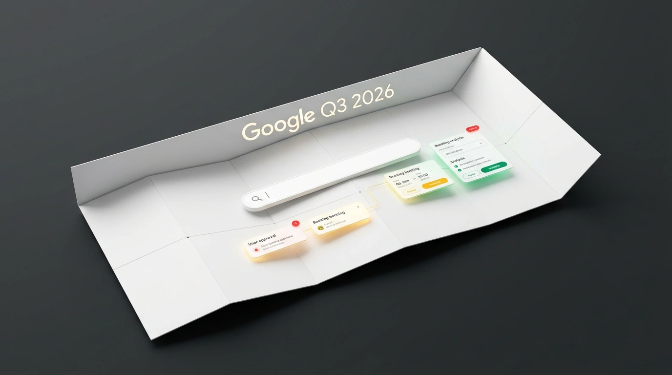 Архитектурная трансформация поисковой строки Google в единый агентский интерфейс диалога.