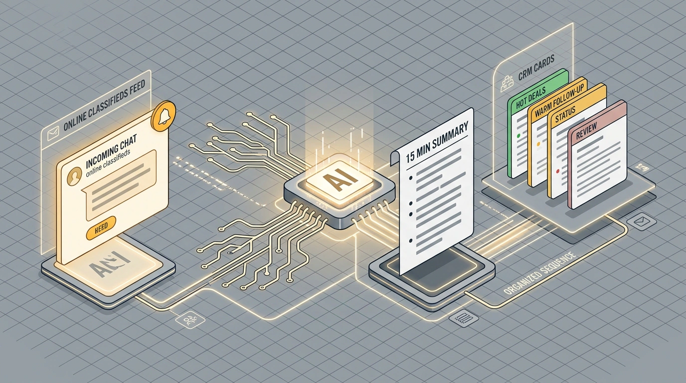 Интеллектуальный конвейер обработки клиентских заявок через связку Авито, нейросетевого ассистента и CRM-системы