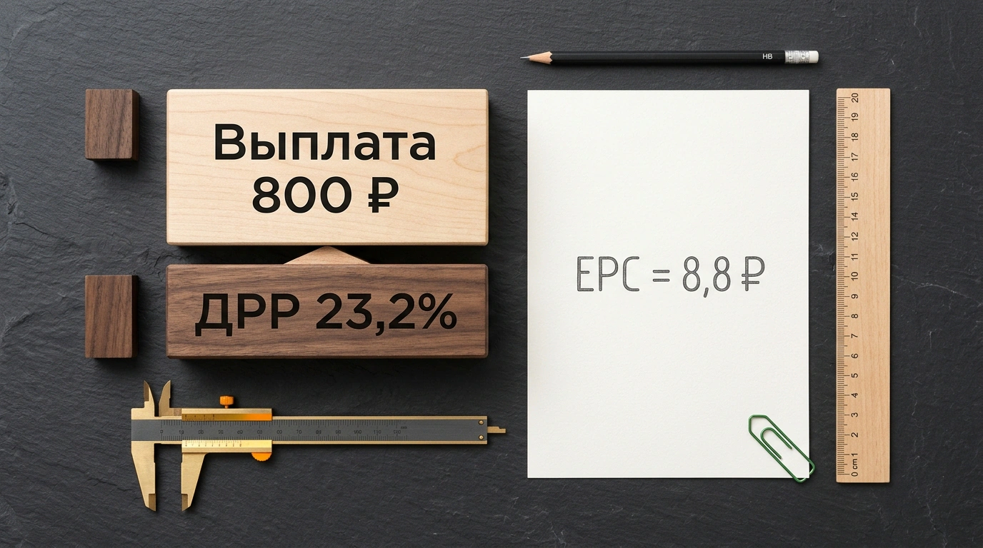 Плоская раскладка аналитических инструментов, балансировочных брусков и расчёта EPC на графитовом столе.