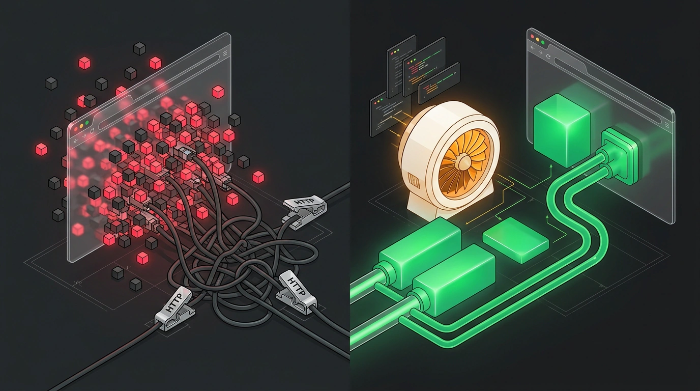 Инженерная схема сопоставления каскада сетевых запросов unbundled-разработки и компактных синтетических чанков Bundled Dev Mode на Rust.