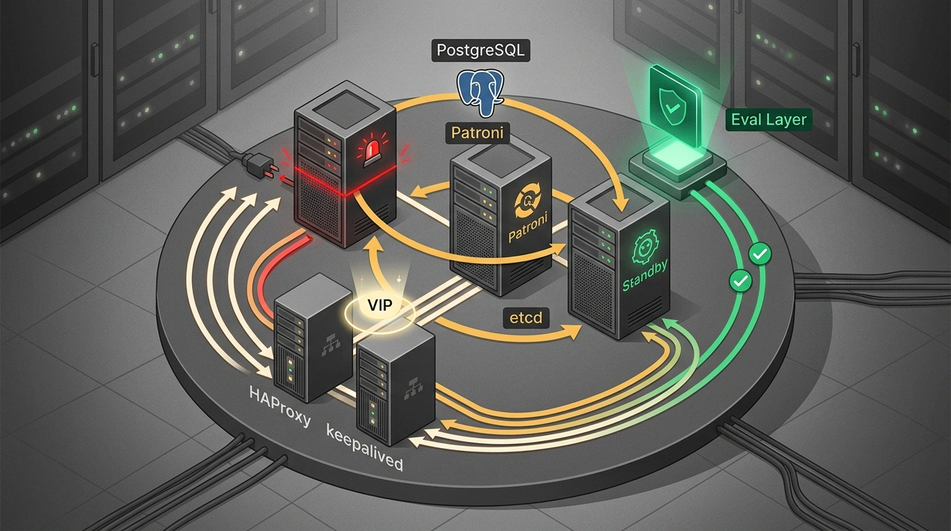 Испытание Patroni-DBA-Bench: автономное развертывание отказоустойчивого кластера PostgreSQL 18 языковыми моделями и контур верификации.